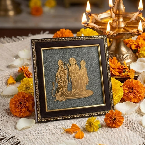 Ram Darbar Pyrite Frame – Family Harmony, Positivity & Prosperity | Rudhvi