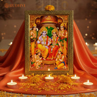 Ram Darbar Pyrite Frame – Family Harmony, Positivity & Prosperity | Rudhvi