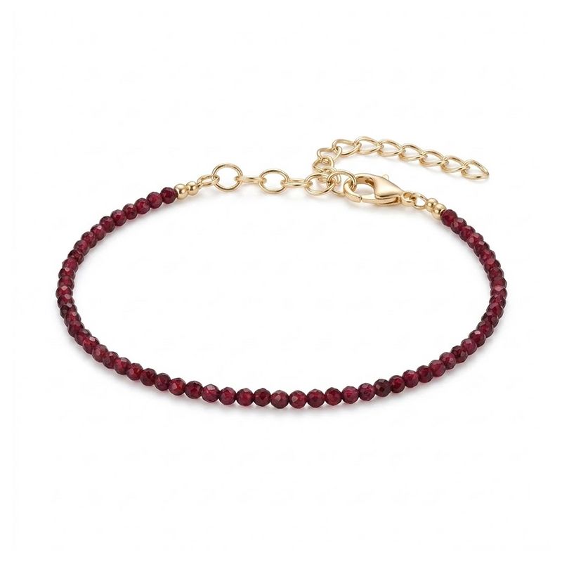 Natural Garnet Anklet – Love, Confidence & Positive Energy