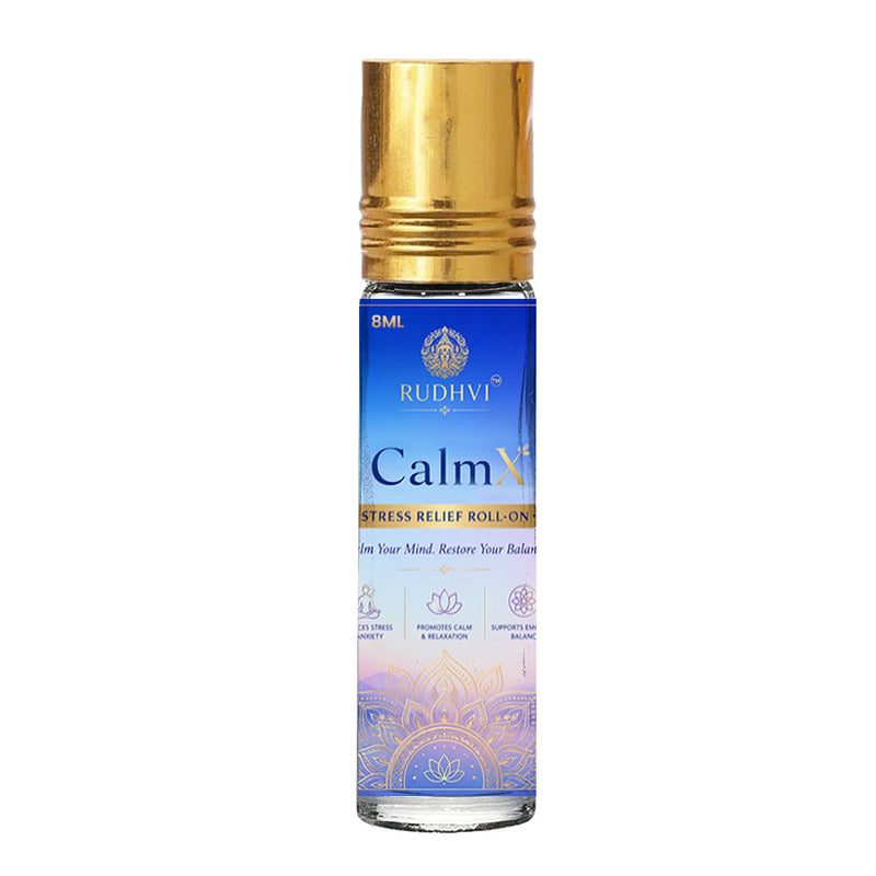 Rudhvi CalmX Stress Relief Roll On (8ml) | Instant Calm & Relaxation