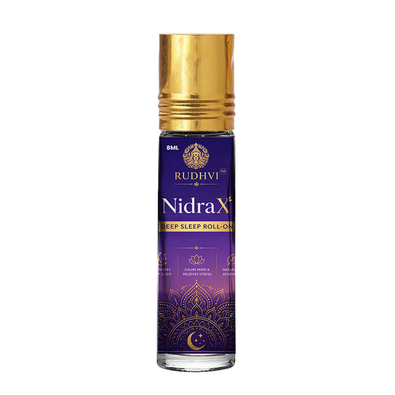 Rudhvi NidraX Deep Sleep Roll-On (8ml) | Instant Relax Sleep Oil