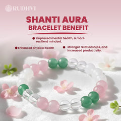 Peace & Healing Crystal Bracelet | Moonstone, Rose Quartz & Aventurine| Rudhvi