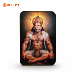 Surya Hanuman Tiger Eye Frame – Courage, Protection & Success Energy Wall Decor