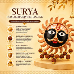 Surya Rudraksha Vastu Hanging – Positivity, Power & Prosperity Decor
