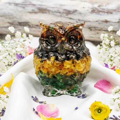 Vastu Dhan Yog Owl – Wealth Attraction & Prosperity Crystal Owl for Home & Office