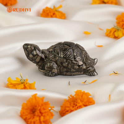 Vastu Pyrite Tortoise (Kachhua) – Wealth, Protection & Stability Symbol | RUDHVI