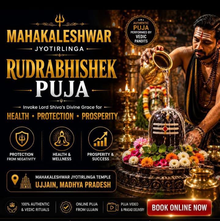Mahakaleshwar Jyotirlinga Rudrabhishek Puja Online – Ujjain