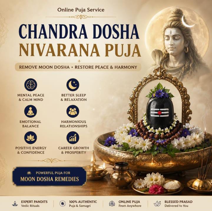 Chandra Dosh Nivaran Puja Online | Chandra Dosham Nivarana Puja