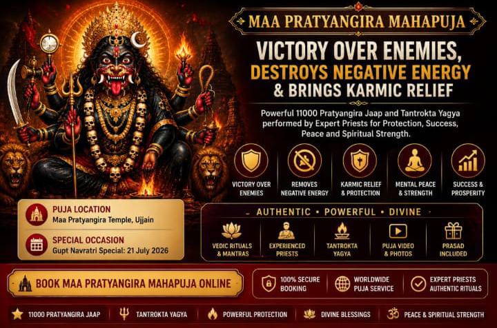 Maha Pratyangira Homam Online | 11,000 Pratyangira Moola Mantra Jaap