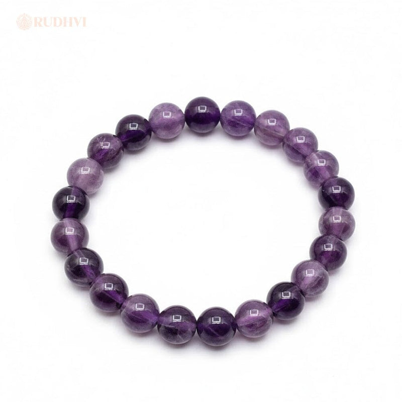 Amethyst crystal bracelet promoting peace, balance and inner calm – Rudhvi
