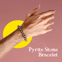 Pyrite  Bracelet for Money Luck, Success -Rudhvi