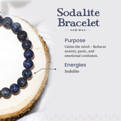 Sodalite Bracelet – Crystal for Clarity, Confidence & Calm Mind | Rudhvi