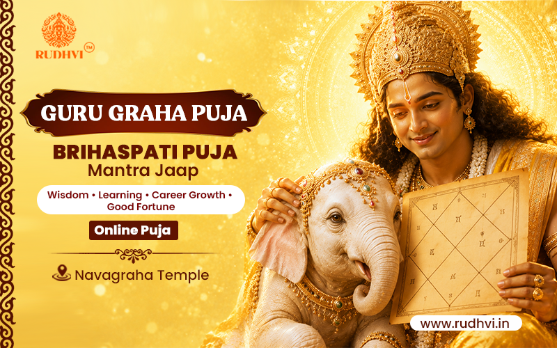 Brihaspati Puja Online Guru Graha Puja Guru Mantra Jaap at Navagraha Temple