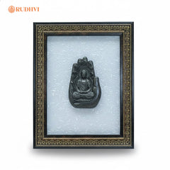 Pyrite Buddha on Selenite Frame | Rudhvi