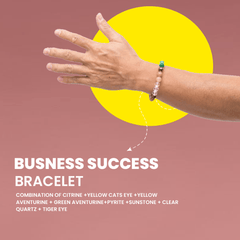 Natural crystal bracelet for wealth, prosperity & business success-Rudhvi