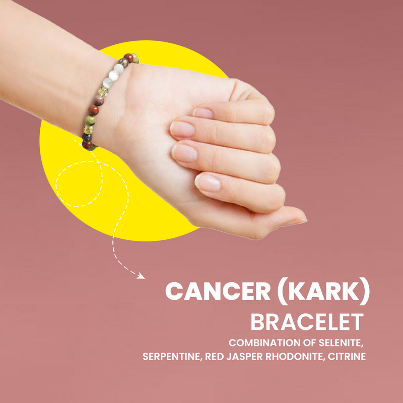 Cancer (Kark) Zodiac Bracelet – Emotional Balance, Intuition & Healing | Rudhvi