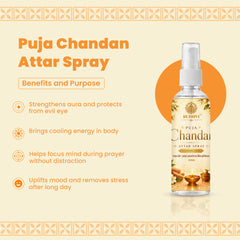 Rudhvi Puja Chandan Attar Spray 100ML for Puja Room & Meditation