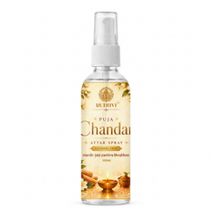Rudhvi Puja Chandan Attar Spray 100ML for Puja Room & Meditation