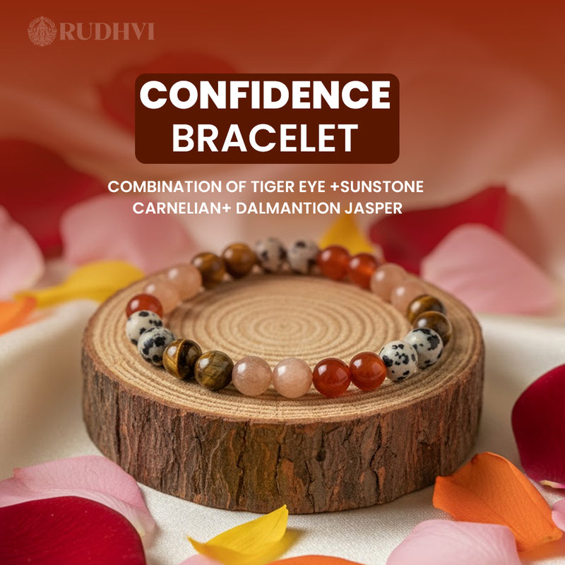 Rudhvi Confidence Bracelet close-up with logo