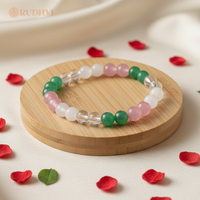 Emotional Balance Healing Bracelet made with Moonstone, Rose Quartz, Clear Quartz & Green Aventurine – Rudhvi
