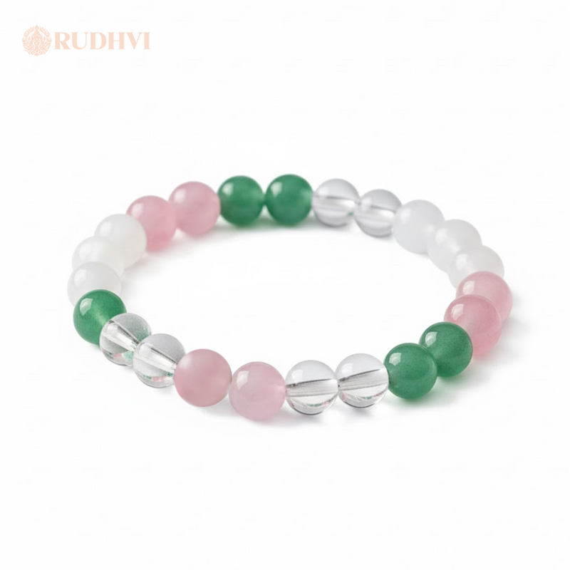 Crystal bracelet for emotional balance and stress relief with natural stones – Rudhvi