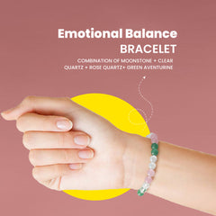 Handcrafted emotional balance crystal bracelet - Rudhvi