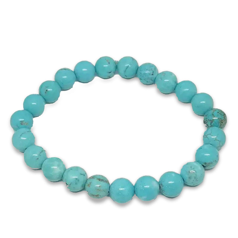 white bg of Turquoise (Firoza) Bracelet – peace, protection and healing crystal jewelry Bracelet 