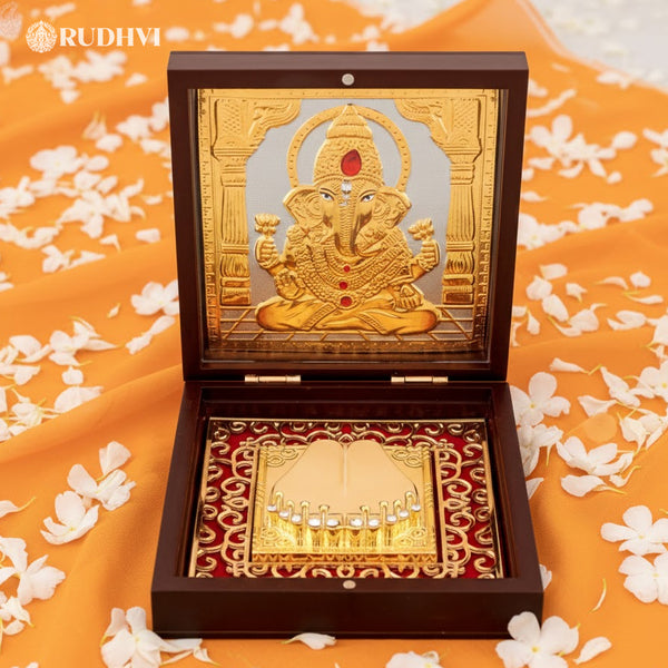 Ganesh Ji Pocket Temple – Portable  Ganesh Blessings for Protection,& Success