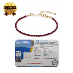 Natural Garnet Anklet – Love, Confidence & Positive Energy