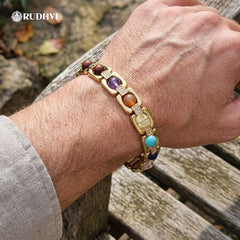 7 Chakra Gold Plated Bracelet for Balance, Energy & Positive Vibes
