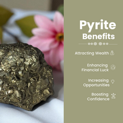 Energy-Purified Golden Pyrite Stone for Abundance and Manifestation