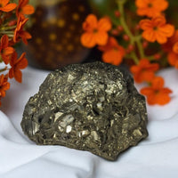 Natural Golden Pyrite Stone for Wealth and Prosperity – Rudhvi