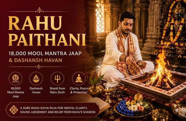 Rahu Shanti Puja Online | 18,000 Rahu Mool Mantra Jaap & Dashansh Havan