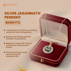 Silver Jagannath Pendant – Divine Protection & Peace | Rudhvi