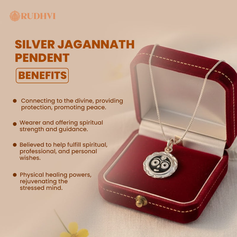 Silver Jagannath Pendant – Divine Protection & Peace | Rudhvi