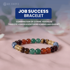 view of Job Success Bracelet – natural crystals for career success