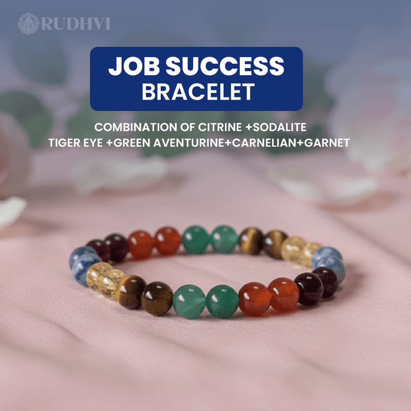 view of Job Success Bracelet – natural crystals for career success