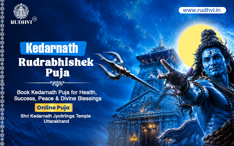 Kedarnath Rudrabhishek Puja Online at Kedarnath Temple for Lord Shiva blessings, health, success, peace, prosperity and family well-being