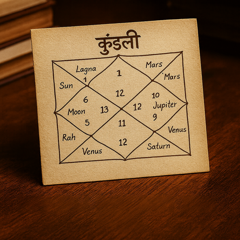 Handwritten Kundli Booklet –  Detailed Life Prediction-Rudhvi