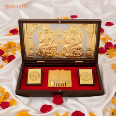 Laxmi Ganesh Pocket Temple – Portable Prosperity & Wisdom Blessing Box