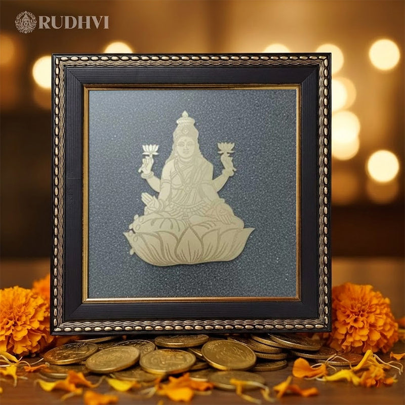 Lakshmi Raw Pyrite Frame – Wealth & Prosperity Vastu Frame for Home & Office