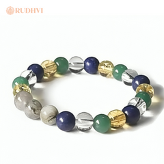 Libra (Tula Rashi) Zodiac Bracelet – Labradorite, Lapis Lazuli | Rudhvi™