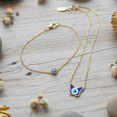 Evil Eye pendant  and bracelet lifestyle photo