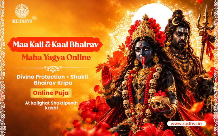 Maa Kali and Kaal Bhairav Puja Online with Maha Yagya and traditional devotional worship