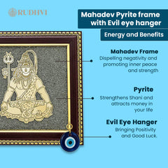 Mahadev Pyrite vastu frame for home positivity-Rudhvi