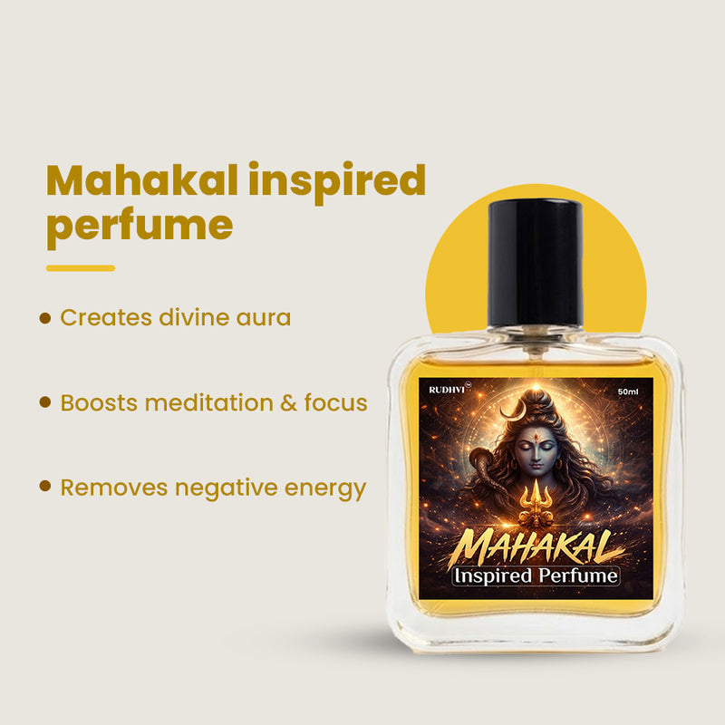 Mahakal Inspired Perfume – Divine Aura Fragrance(50ml) | Rudhvi
