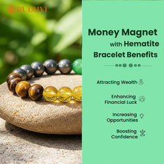 Product features of Money Magnet Hematite Bracelet-Rudhvi