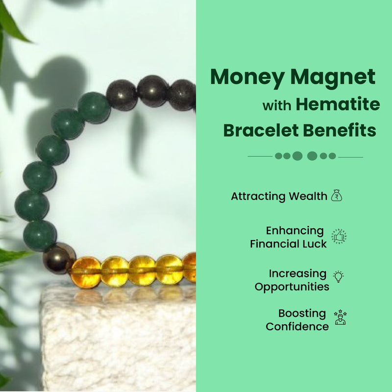 Money Magnet with Hematite Bracelet