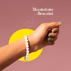 Natural Moonstone Bracelet for Love, Intuition & Heart Chakra – Rudhvi