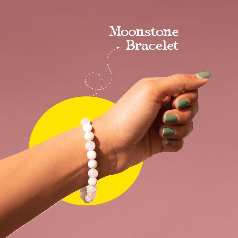 Natural Moonstone Bracelet for Love, Intuition & Heart Chakra – Rudhvi